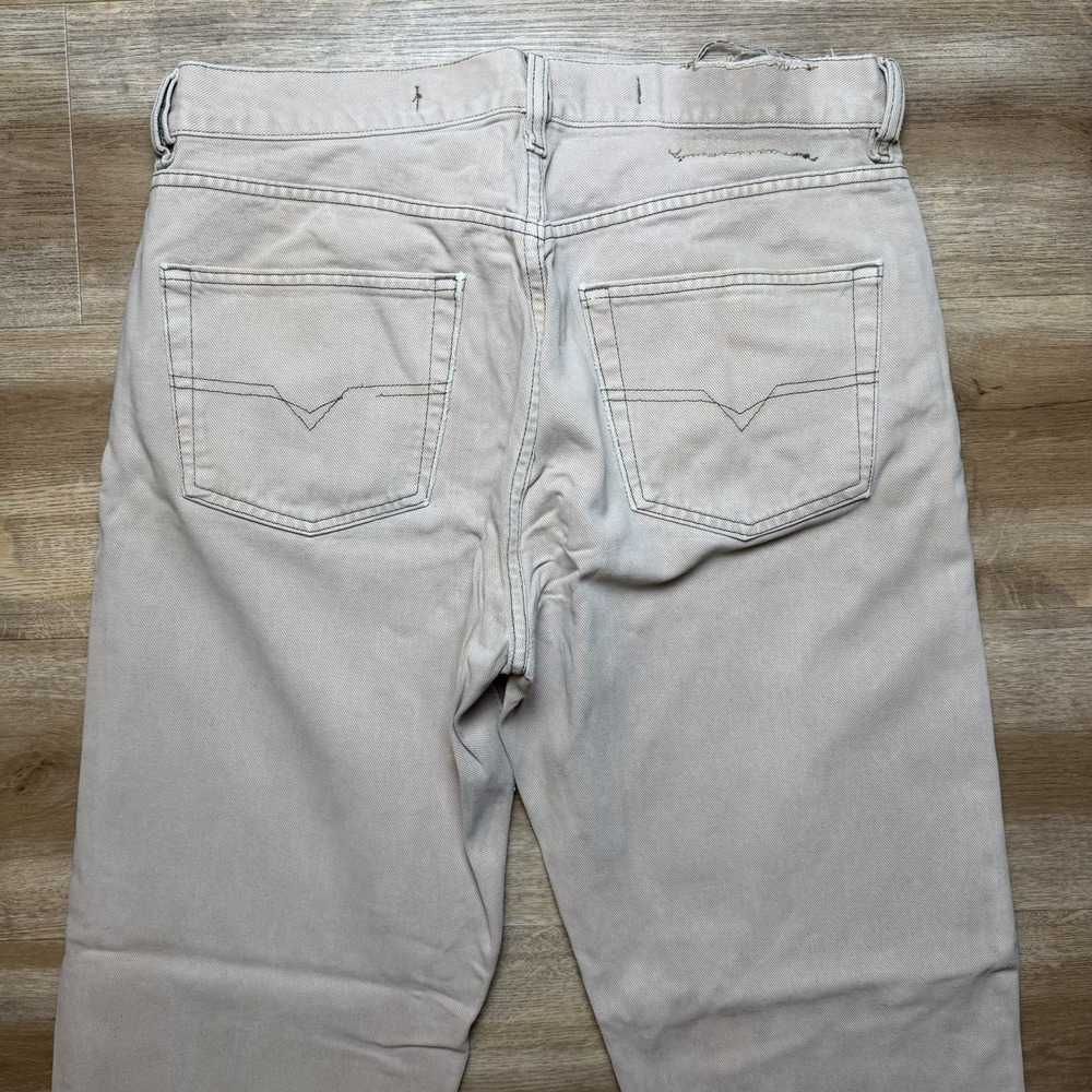 Vintage Diesel Saddle Jeans Men 32x31 Brown Loose Tapered Button Fly Y2K (Tag33) - Picture 4 of 12